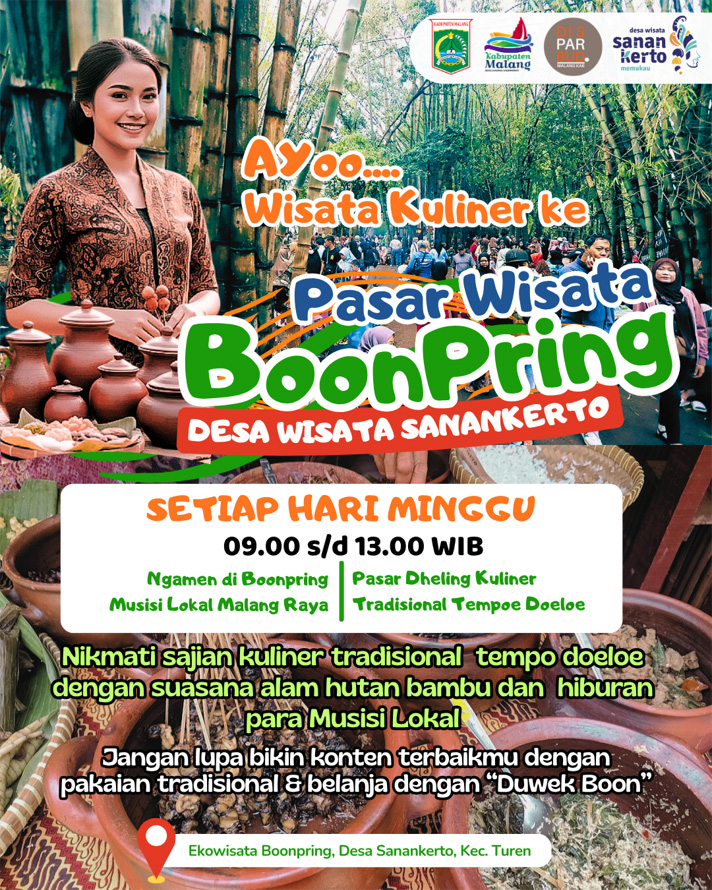 Pasar Wisata Boonpring : Kuliner Tradisional Berpadu Harmony Alam