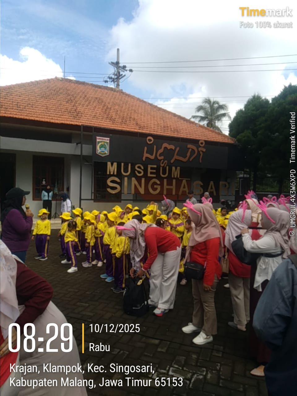 Kunjungan Edukatif TK PGRI 2 Martopuro Purwosari Pasuruan di Museum Singhasari
