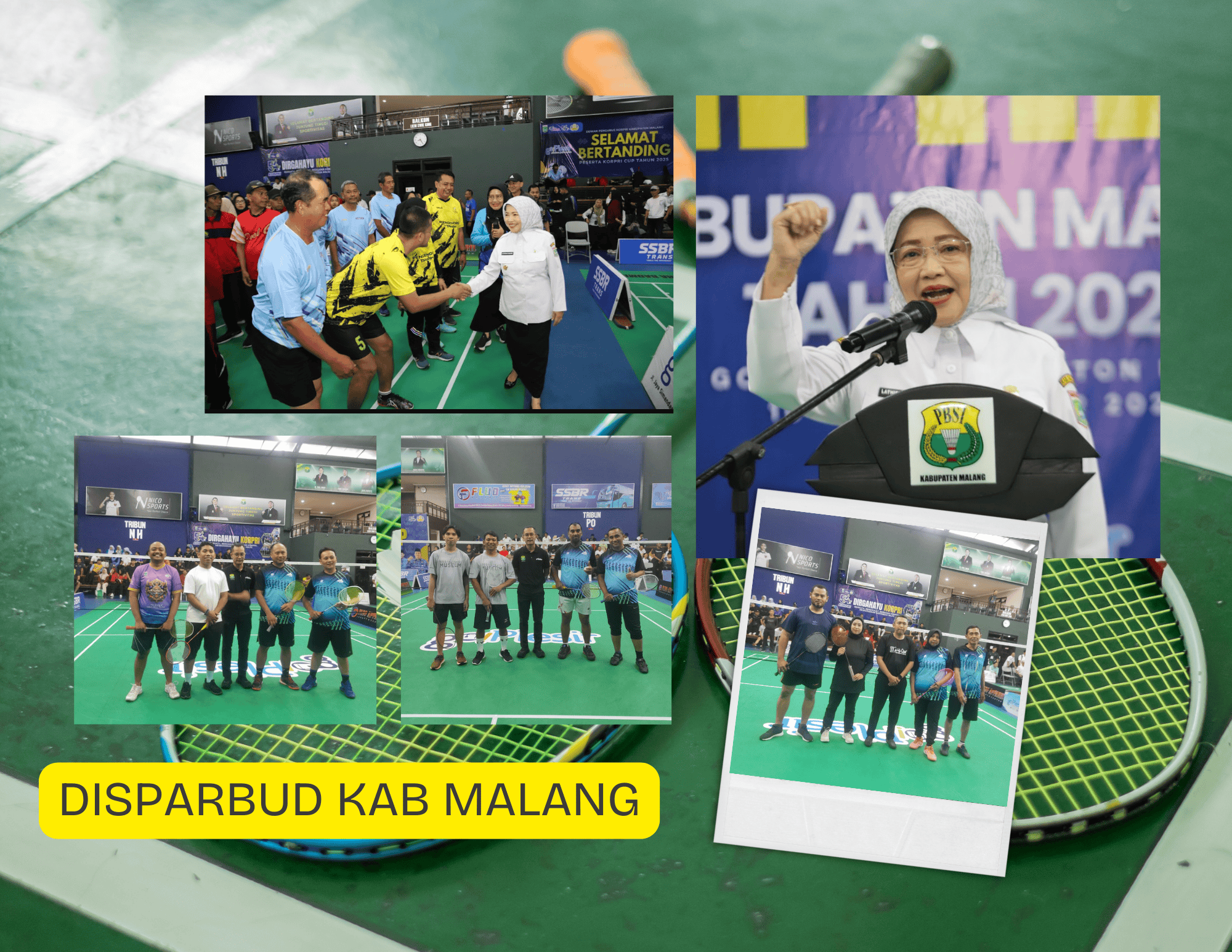 Bukan Hanya Wisata! Disparbud Kabupaten Malang Ikut Ramaikan HUT KORPRI ke-54 Lewat Aksi Smash di Lapangan