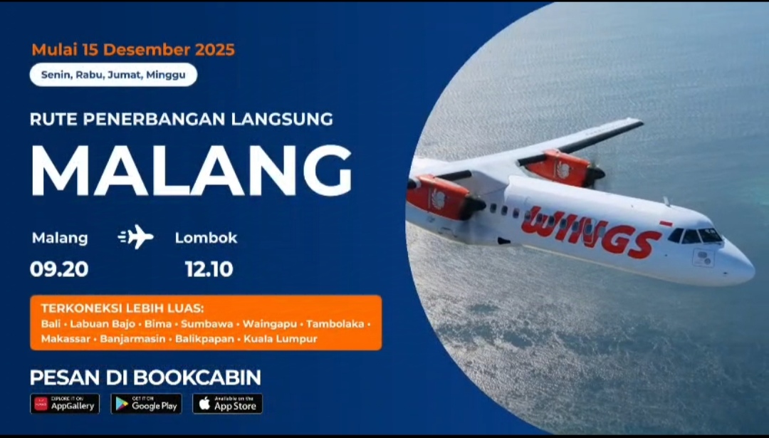 Launching rute penerbangan baru langsung ke Lombok dengan Wings Air