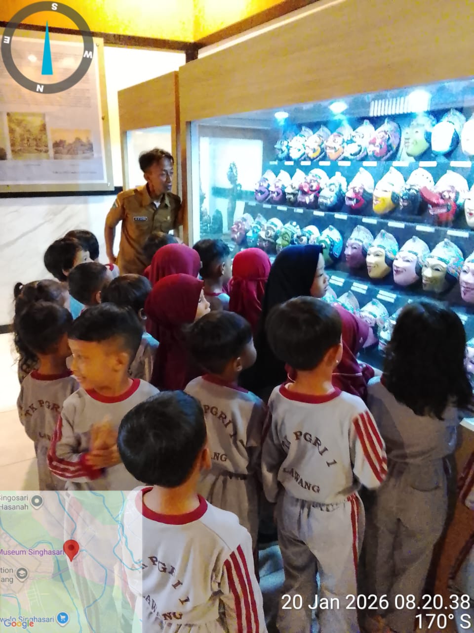 Kunjungan dari TK PGRI 1 dan TK PGRI 3 Lawang ke Museum Singhasari