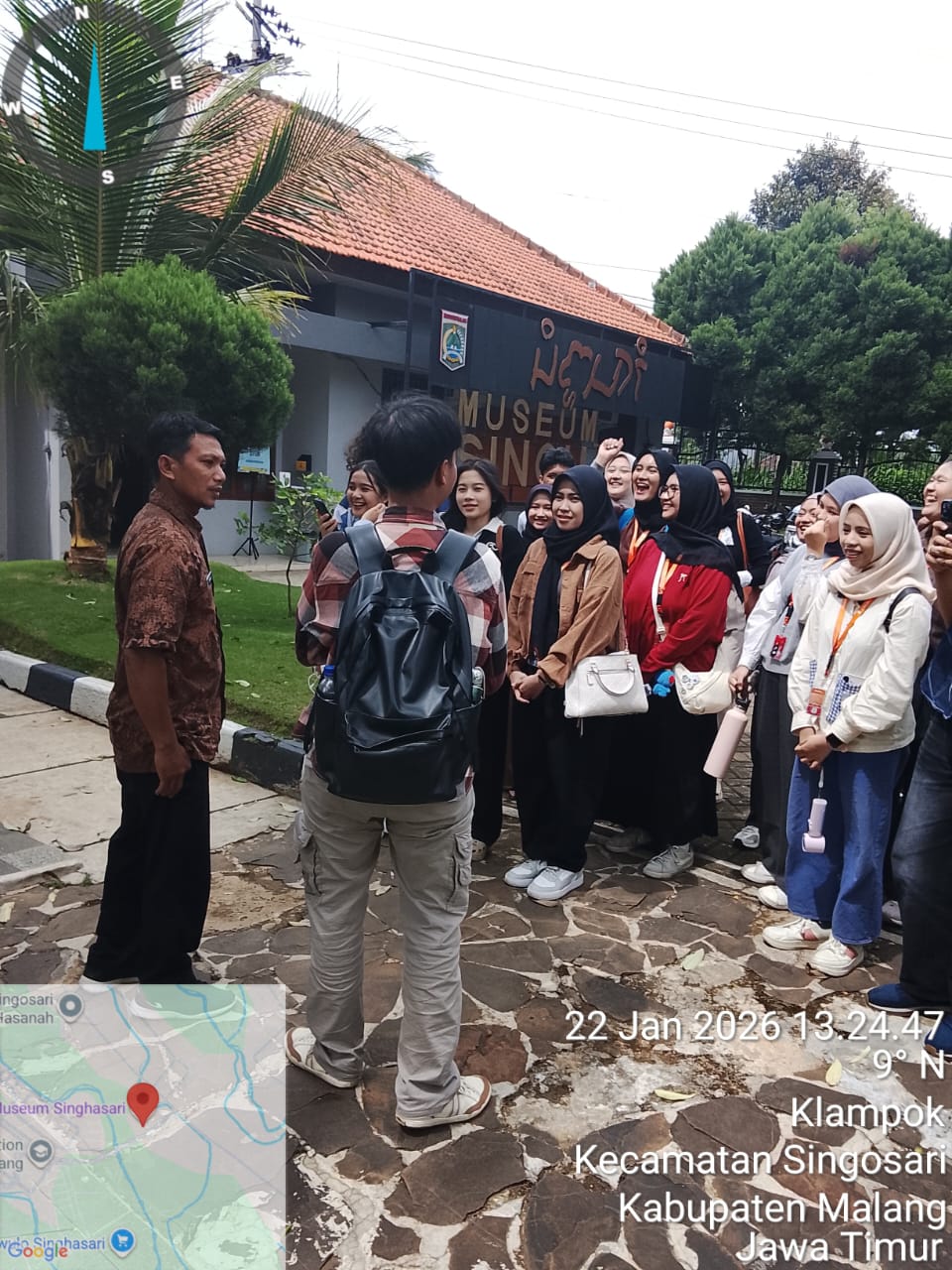 Kunjungan edukatif mahasiswa Universitas Muhammadiyah Malang (UMM) di Museum Singhasari